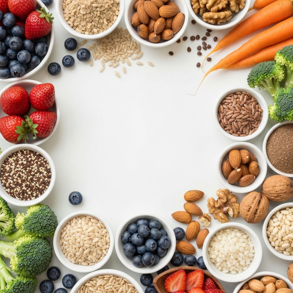 Variety of nutritious foods